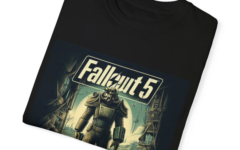 Explore the Wasteland in Style: Fallout 5 Dyed T-Shirt